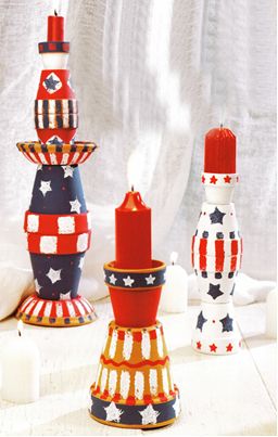 July 4th Candleholders July 4th Candleholders