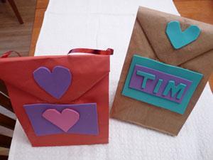 Decorated Valentine's Bag for Valentines Decorated Valentine's Bag for Valentines