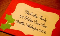 Personalised christmas cards & designs Die-Cut Christmas - Addressing The Cards | AllFreeChristmasCrafts.com