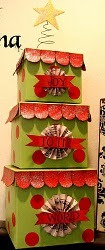 Christmas tree gift boxes tower Gift Box Christmas Tree | AllFreeChristmasCrafts.com