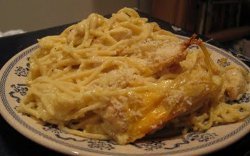 Cheesy Chicken Spaghetti Casserole | AllFreeCasseroleRecipes.com