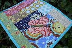 Butterfly Applique Mug Rug Butterfly Applique Mug Rug