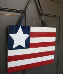 Red White and Blue Door Decor Red White and Blue Door Decor