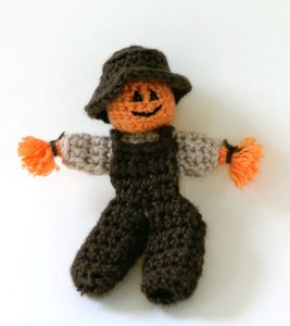 Crochet Scarecrow Finger Puppet Crochet Scarecrow Finger Puppet