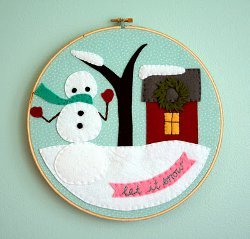 Felt Winter Scene Felt Winter Scene