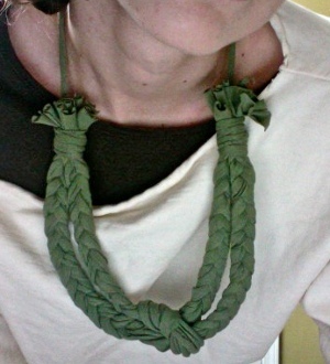 Braided T-Shirt Necklace Braided T-Shirt Necklace