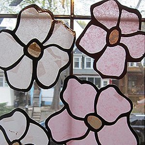 Stained Glass Magnolia Flowers | AllFreeKidsCrafts.com