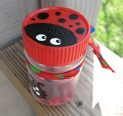 Upcycled Ladybug Storage Jars Upcycled Ladybug Storage Jars