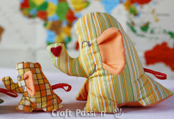 Stuffed Elephant Pattern AllFreeSewing Com