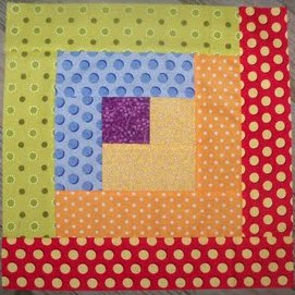 Log Cabin Quilt Block Log Cabin Quilt Block