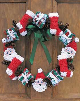 Crocheted Christmas Wreath