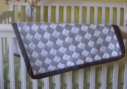 Tunisian Crochet Entrelac Style Baby Blanket Tunisian Crochet Entrelac Style Baby Blanket