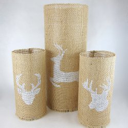 Rustic Burlap Candleholders Rustic Burlap Candleholders