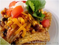 Slow Cooker Southwest Chicken Stacks | AllFreeSlowCookerRecipes.com