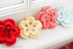 Five Petal Crochet Flower