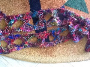 Silk Yarn Butterfly Scarf