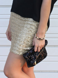 Sequined Mini Skirt | AllFreeSewing.com