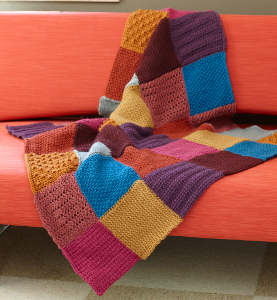 Granny Square Tunisian Throw