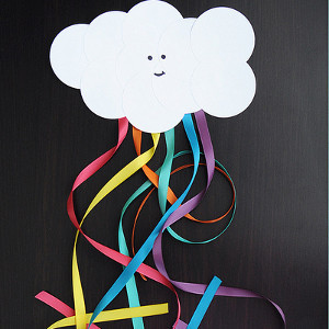 Smiling Cloud and Rainbow Craft