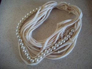 Tee Shirt Beaded Necklace Tee Shirt Beaded Necklace