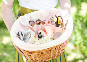 Sunset Dyed Basket Liner or Pouch Sunset Dyed Basket Liner or Pouch