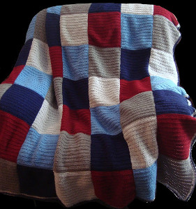 Patriotic Color Block Afghan Patriotic Color Block Afghan
