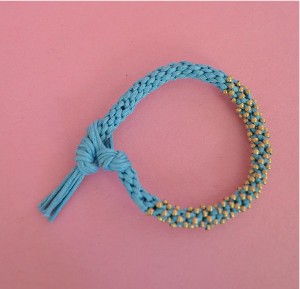 Crimp Bead Kumihimo Bracelet Crimp Bead Kumihimo Bracelet