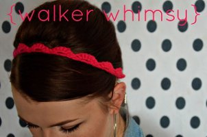 headband crochet easy elastic pattern patterns headbands scalloped walker baby crocheted allfreecrochet month walkerwhimsy whimsy hair