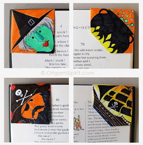 Origami Halloween Bookmarks | AllFreePaperCrafts.com