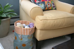 Round Bottom Quilted Bucket Round Bottom Quilted Bucket