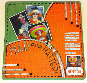 Mad as a Hatter Scrapbook Layout Mad as a Hatter Scrapbook Layout