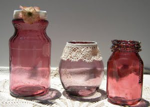 Dyed Glass Mason Jars Dyed Glass Mason Jars