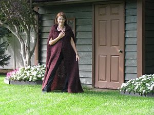 Merlot Hooded Cape Merlot Hooded Cape
