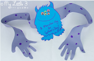 Monster Hug Father's Day Card Monster Hug Father's Day Card