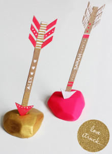 Struck by Love Place Cards Struck by Love Place Cards