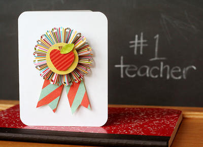 Teaching Award Ribbon Card Teaching Award Ribbon Card