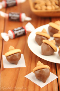 Super Easy No Bake Tootsie Roll Acorns Super Easy No Bake Tootsie Roll Acorns