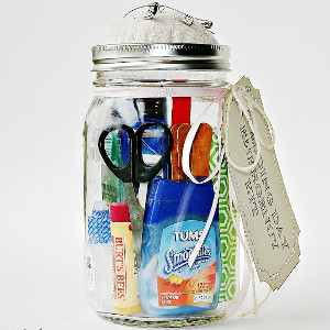 Mason Jar Wedding Day Emergency Kit Mason Jar Wedding Day Emergency Kit