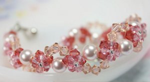Entwined Pearl and Petal Bracelet Entwined Pearl and Petal Bracelet