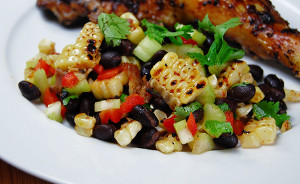 Grilled Corn and Black Bean Salad Grilled Corn and Black Bean Salad
