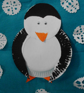 Precious Paper Plate Penguin Precious Paper Plate Penguin