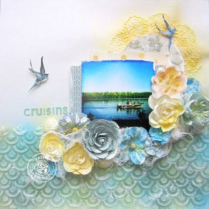 Beautiful Cruising Scrapbooking Layout Beautiful Cruising Scrapbooking Layout