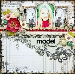 Sprawling Vine Scrapbook Layout Sprawling Vine Scrapbook Layout