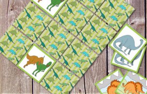Printable Dinosaur Memory Game Printable Dinosaur Memory Game