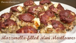Mozzarella-Filled Mini Meatloaves