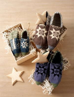 Traditional Fair Isle Slippers
