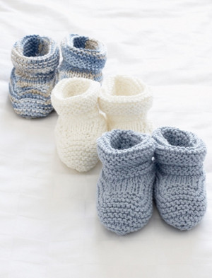 Basic Baby Booties Basic Baby Booties