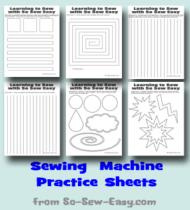 Printable Sewing Machine Practice Sheets