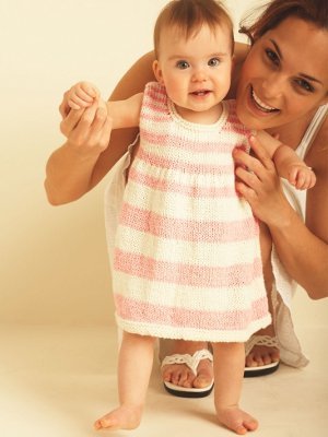 Sweet and Simple Baby Dress | AllFreeKnitting.com