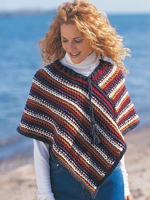Rustic Stripes Poncho Rustic Stripes Poncho